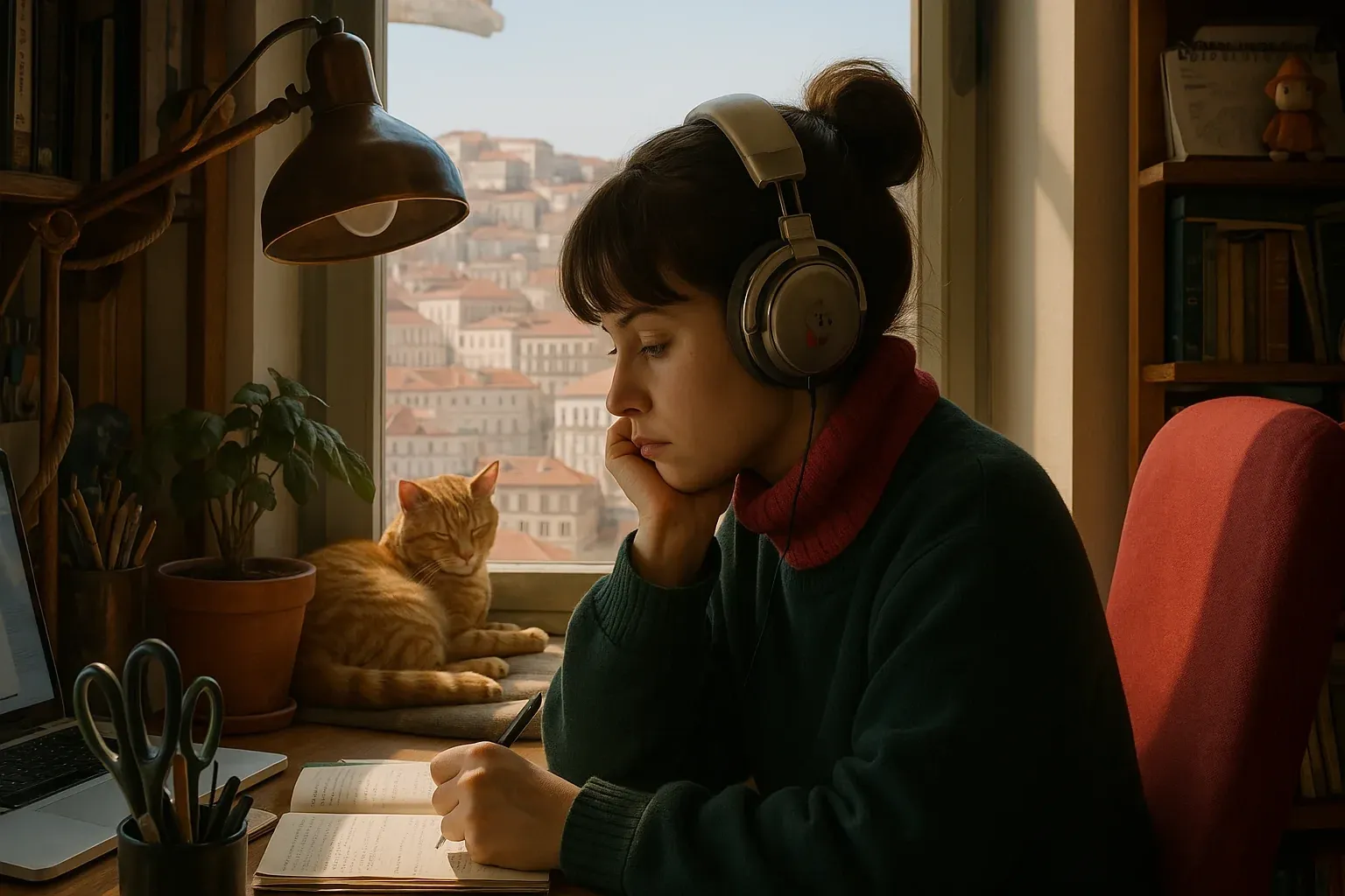 Lofi girl photorealisticLofi girl photorealistic